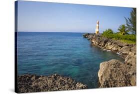 Folly Point Lighthouse, Port Antonio, Jamaica, West Indies, Caribbean, Central America-Doug Pearson-Stretched Canvas