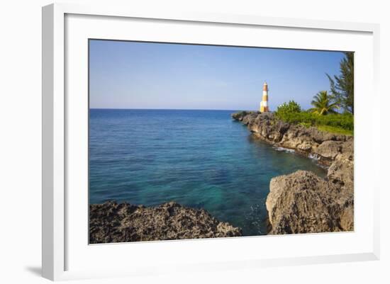 Folly Point Lighthouse, Port Antonio, Jamaica, West Indies, Caribbean, Central America-Doug Pearson-Framed Photographic Print