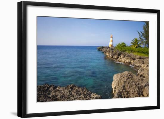 Folly Point Lighthouse, Port Antonio, Jamaica, West Indies, Caribbean, Central America-Doug Pearson-Framed Photographic Print