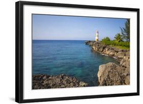 Folly Point Lighthouse, Port Antonio, Jamaica, West Indies, Caribbean, Central America-Doug Pearson-Framed Photographic Print