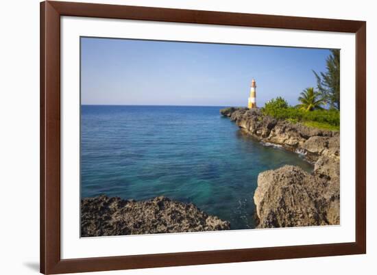 Folly Point Lighthouse, Port Antonio, Jamaica, West Indies, Caribbean, Central America-Doug Pearson-Framed Photographic Print