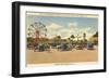 Folly's Playground, Folly Beach, South Carolina-null-Framed Art Print