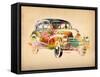 Folsfagen Car 2-Mark Ashkenazi-Framed Stretched Canvas