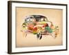 Folsfagen Car 2-Mark Ashkenazi-Framed Giclee Print