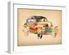 Folsfagen Car 2-Mark Ashkenazi-Framed Giclee Print