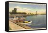 Fond du Lac Harbor and Lighthouse, Wisconsin-null-Framed Stretched Canvas