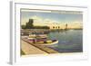 Fond du Lac Harbor and Lighthouse, Wisconsin-null-Framed Art Print