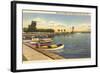 Fond du Lac Harbor and Lighthouse, Wisconsin-null-Framed Art Print