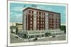 Fond Du Lac, Wisconsin - Hotel Retlaw Exterior-Lantern Press-Mounted Art Print