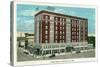 Fond Du Lac, Wisconsin - Hotel Retlaw Exterior-Lantern Press-Stretched Canvas