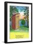 Fond Memories of Camping, View of an Outhouse-Lantern Press-Framed Art Print