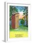 Fond Memories of Camping, View of an Outhouse-Lantern Press-Framed Art Print