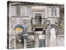 Fondaco Dei Turchi, Venice-John Ruskin-Stretched Canvas