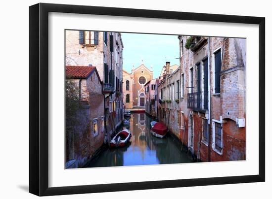 Fondamenta Mori, Madonna Dell'orto Church in the Background.-Stefano Amantini-Framed Photographic Print