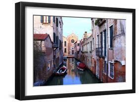 Fondamenta Mori, Madonna Dell'orto Church in the Background.-Stefano Amantini-Framed Photographic Print