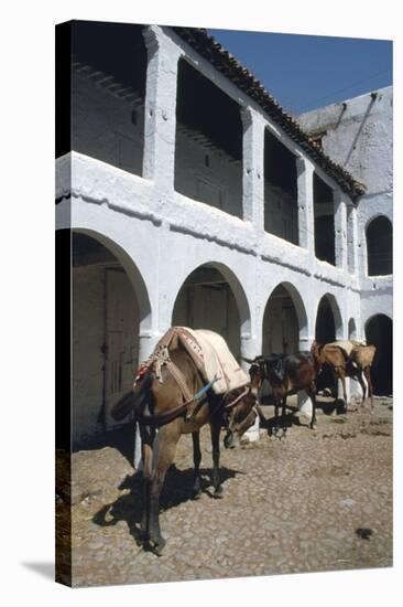 Fondouk, Chefchaouen, Morocco-Vivienne Sharp-Stretched Canvas