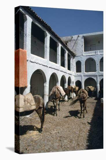 Fondouk, Chefchaouen, Morocco-Vivienne Sharp-Stretched Canvas