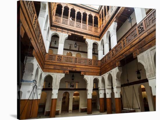 Fondouk El-Nejjarine Built as Caravanserai, Fes, Morocco-null-Stretched Canvas