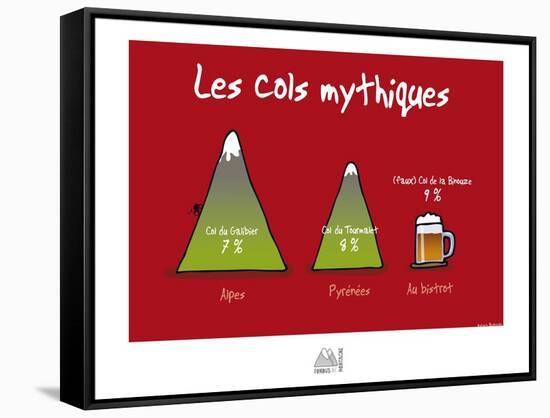 Fondus de montagne - Cols mythiques-Sylvain Bichicchi-Framed Stretched Canvas