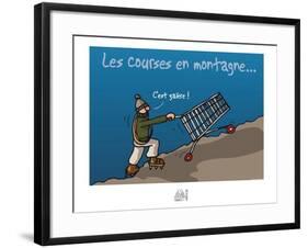 Fondus de montagne - Courses en montagne-Sylvain Bichicchi-Framed Art Print