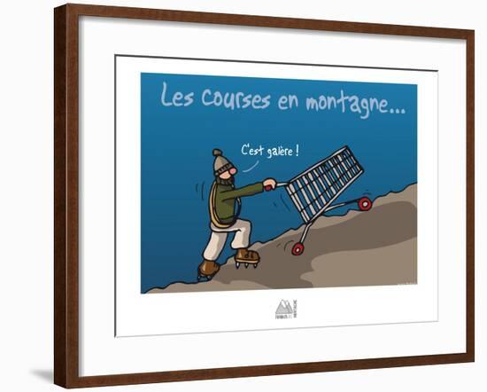 Fondus de montagne - Courses en montagne-Sylvain Bichicchi-Framed Art Print