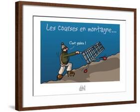 Fondus de montagne - Courses en montagne-Sylvain Bichicchi-Framed Art Print