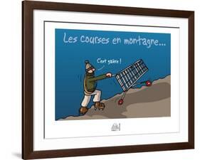 Fondus de montagne - Courses en montagne-Sylvain Bichicchi-Framed Art Print