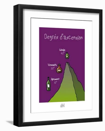 Fondus de montagne - Degrès d'ascension-Sylvain Bichicchi-Framed Art Print