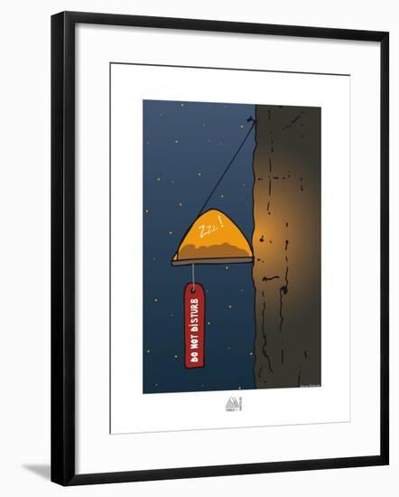 Fondus de montagne - Don't disturb-Sylvain Bichicchi-Framed Art Print