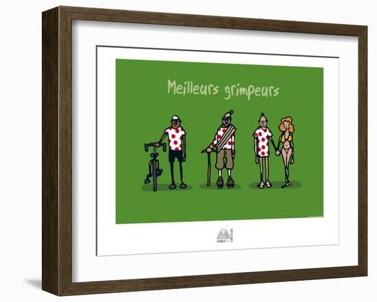 Fondus de montagne - Meilleurs grimpeurs-Sylvain Bichicchi-Framed Art Print