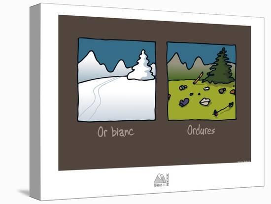 Fondus de montagne - Or blanc, ordures-Sylvain Bichicchi-Stretched Canvas
