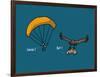 Fondus de montagne - Parapente-Sylvain Bichicchi-Framed Art Print