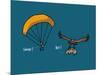 Fondus de montagne - Parapente-Sylvain Bichicchi-Mounted Art Print