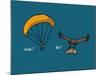 Fondus de montagne - Parapente-Sylvain Bichicchi-Mounted Art Print