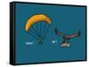 Fondus de montagne - Parapente-Sylvain Bichicchi-Framed Stretched Canvas