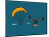 Fondus de montagne - Parapente-Sylvain Bichicchi-Mounted Art Print