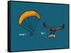 Fondus de montagne - Parapente-Sylvain Bichicchi-Framed Stretched Canvas