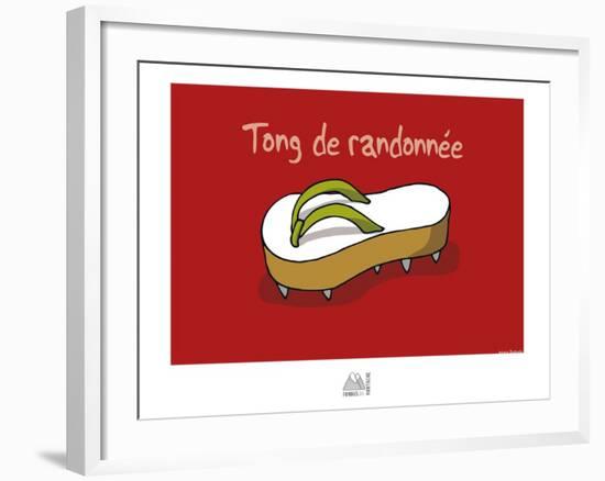 Fondus de montagne - Tong de rando-Sylvain Bichicchi-Framed Art Print