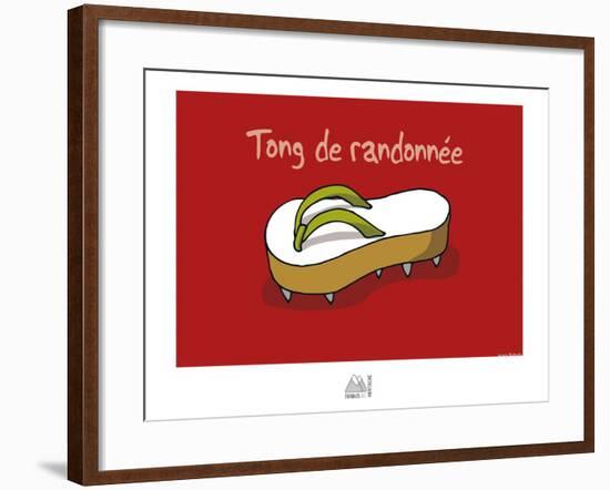 Fondus de montagne - Tong de rando-Sylvain Bichicchi-Framed Art Print