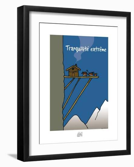 Fondus de montagne - Tranquilité extrême-Sylvain Bichicchi-Framed Art Print