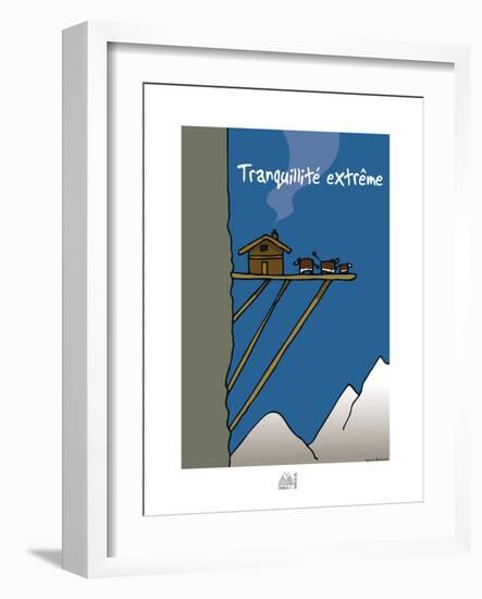 Fondus de montagne - Tranquilité extrême-Sylvain Bichicchi-Framed Art Print