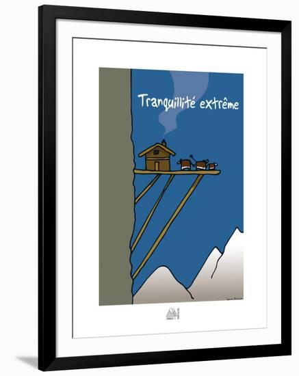 Fondus de montagne - Tranquilité extrême-Sylvain Bichicchi-Framed Art Print