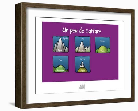 Fondus de montagne - Un peu de culture-Sylvain Bichicchi-Framed Art Print