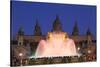 Font Magica (Magic Fountain) at Palau Nacional (Museu Nacional d'Art de Catalunya), Montjuic, Barce-Markus Lange-Stretched Canvas