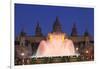 Font Magica (Magic Fountain) at Palau Nacional (Museu Nacional d'Art de Catalunya), Montjuic, Barce-Markus Lange-Framed Photographic Print