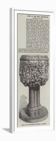 Font of the New Protestant Church at Naples-null-Framed Giclee Print