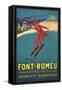 Font-Romeu Ski-null-Framed Stretched Canvas