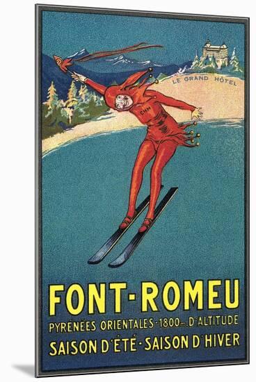Font-Romeu Ski-null-Mounted Art Print