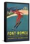 Font-Romeu Ski-null-Framed Stretched Canvas