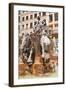 Fontaine Bartholdi in Place Des Terreaux, Lyon, Rhone, Rhone-Alpes, France, Europe-Mark Sunderland-Framed Photographic Print